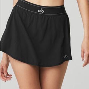 Alo Match Point tennis skirt BLACK